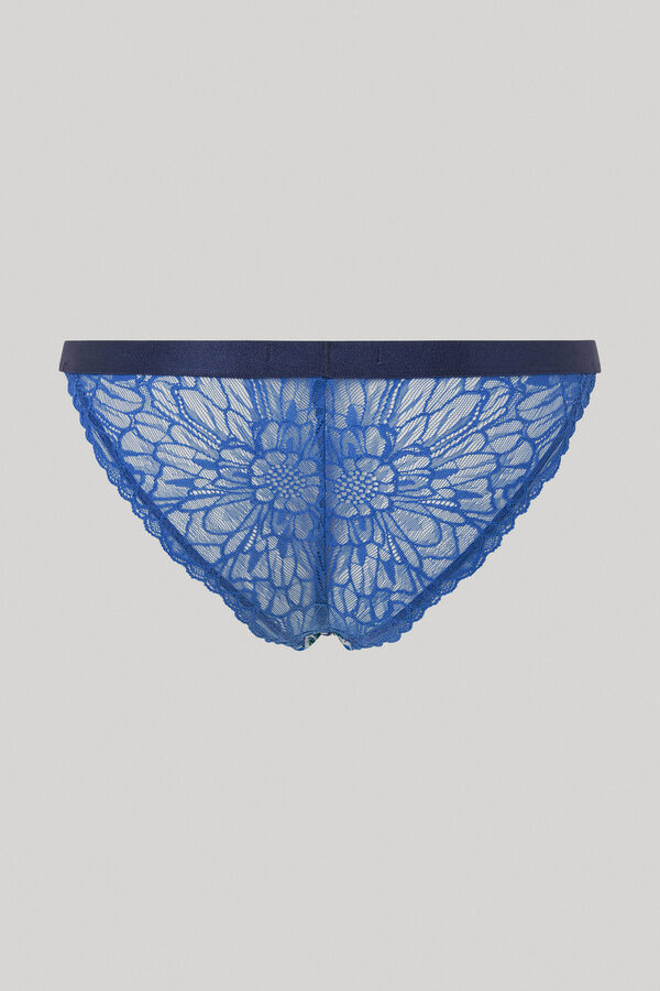 Womensecret Floral Print Panties Blau