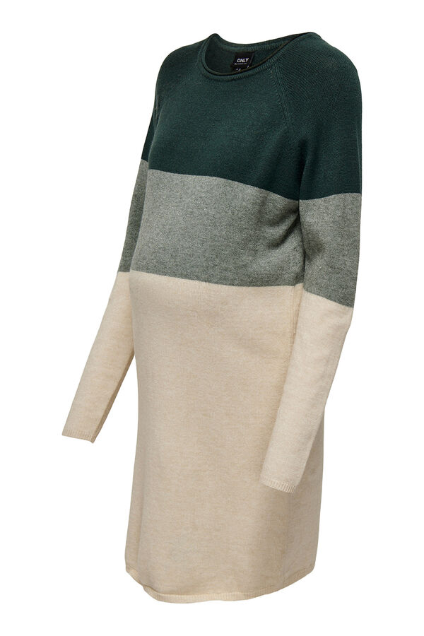 Only Maternity Ribbed maternity dress green