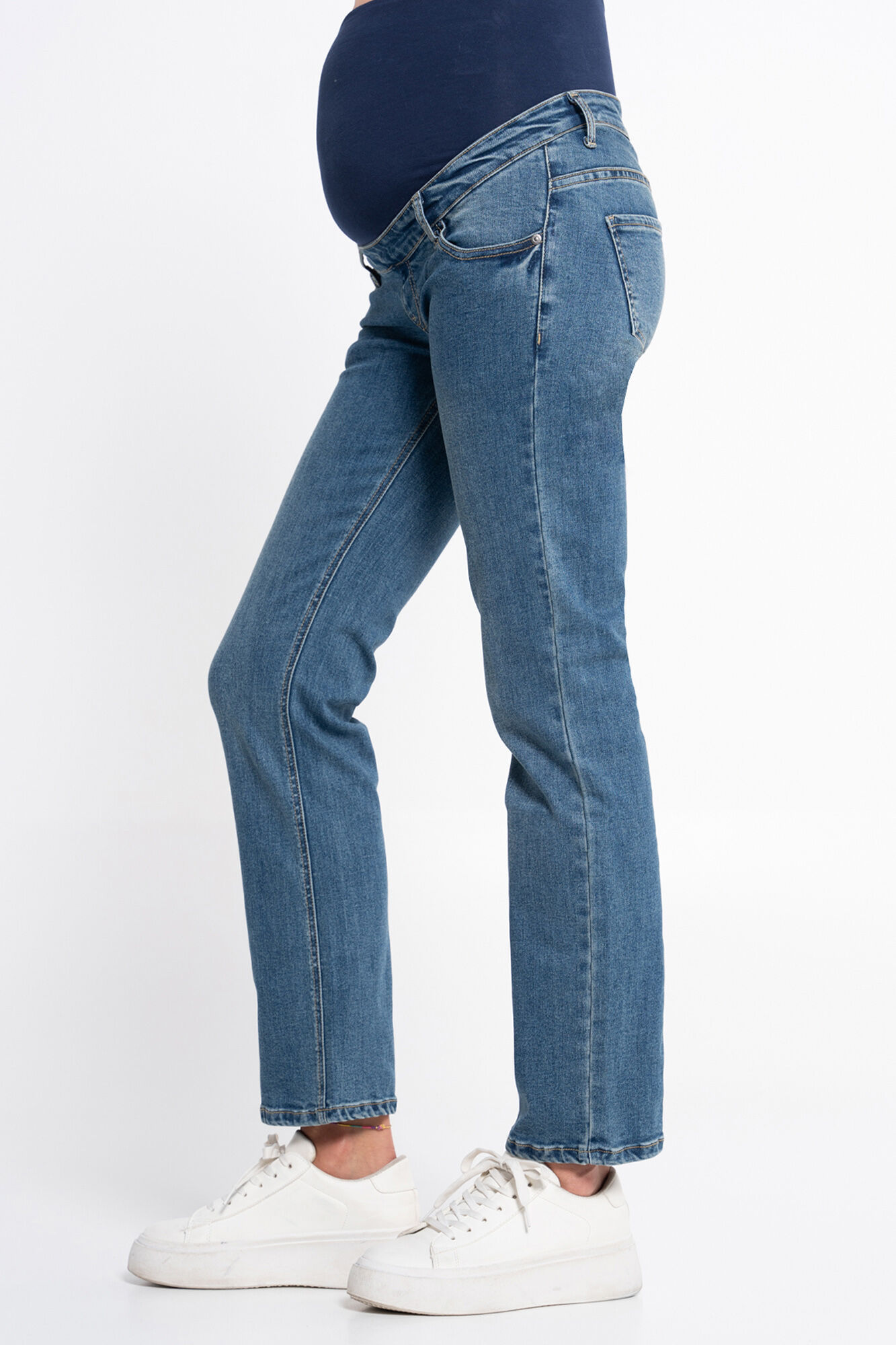Ohma! Straight high-waist maternity jeans