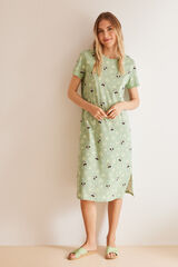 Womensecret 100% Cotton Mickey midi nightgown Print