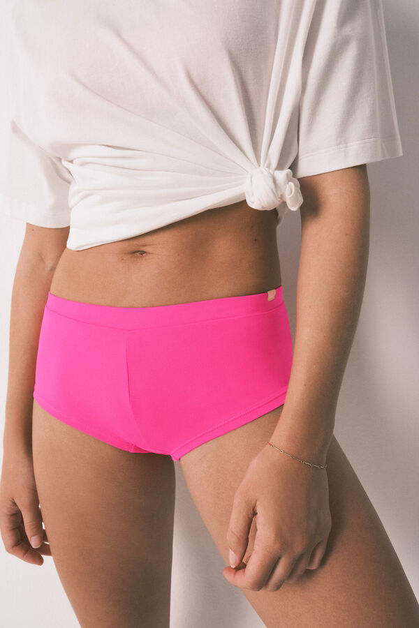 HI&BYE Braga bikini boxer rosa fucsia