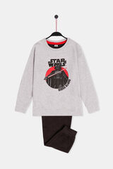 Admas Pijama manga larga Darth Vader ni&ntilde;o - Star Wars gris