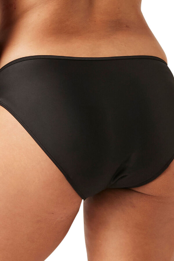 Womensecret Braga bikini menstrual absorción Ligera Moderada negro