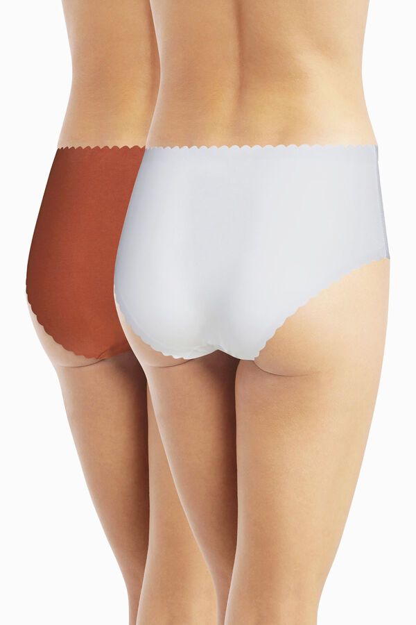 DIM Pack of 2 seamless midi panties printed
