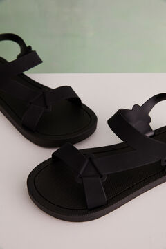 Womensecret Black criss-cross sandals black