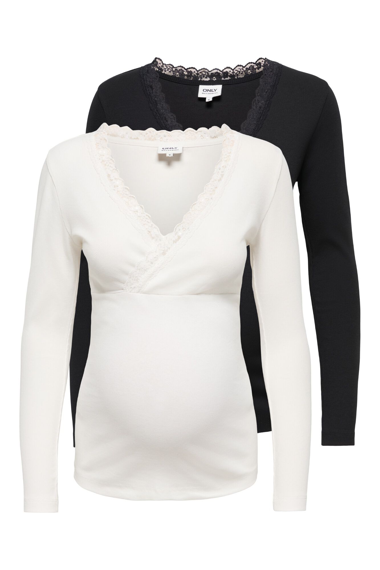 Only Maternity Pack de 2 tops manga comprida maternity