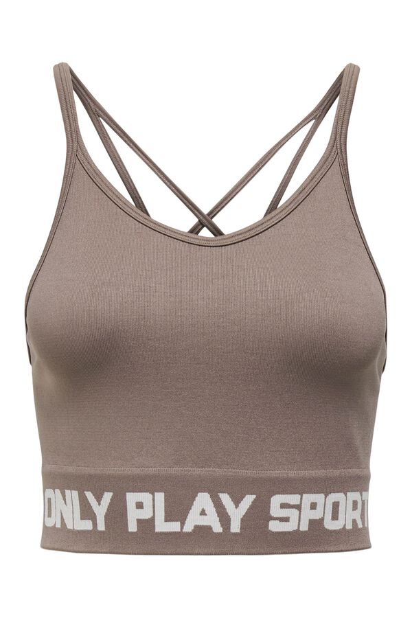 Only Play Calvin Klein logo non padding bra blue grey