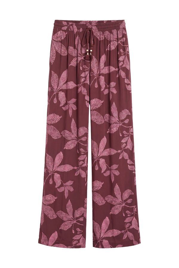Women'secret Floral print long trousers red