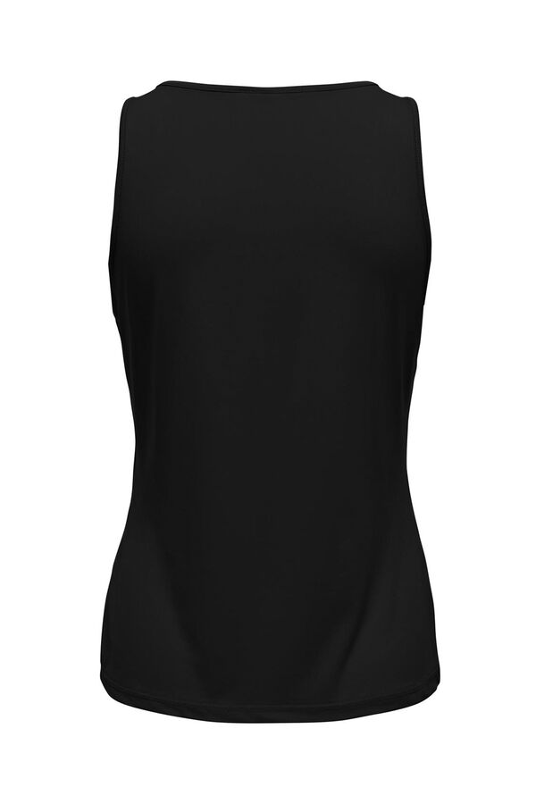 Womensecret Sleeveless sports T-shirt Crna