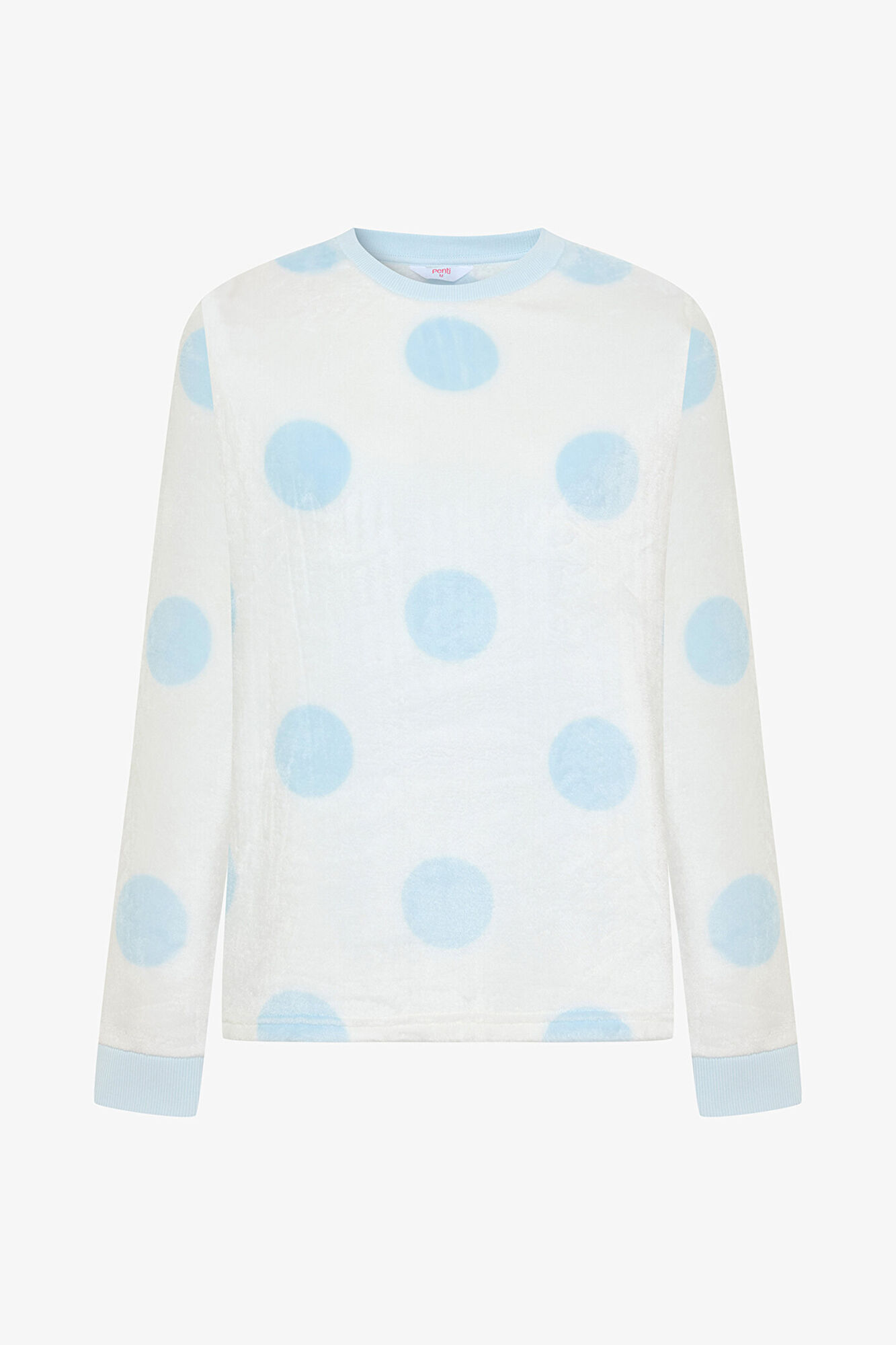 Penti Pijama de manga larga con cuello redondo y estampado de lunares m&aacute;gicos