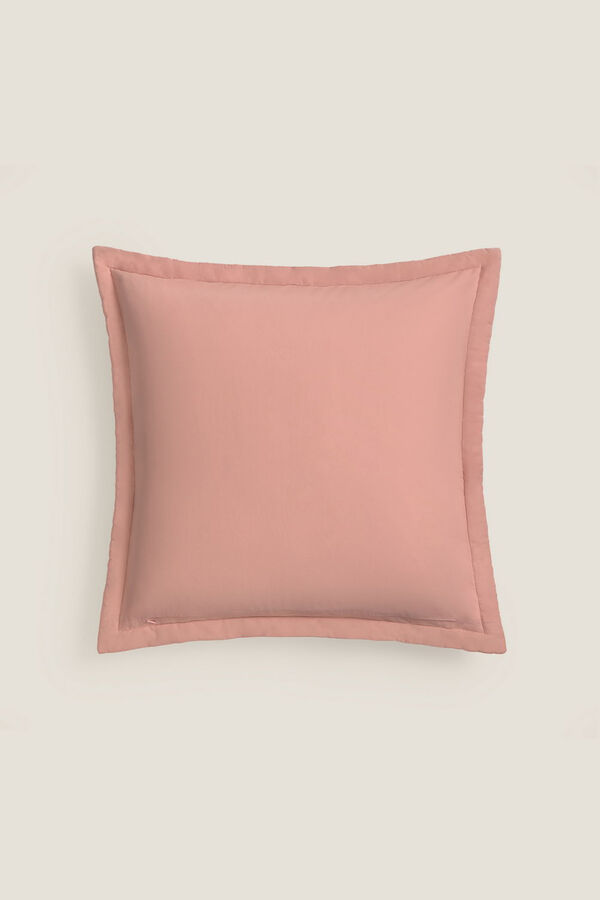 Textura Kissenbezug aus Baumwoll-Patchwork Rosa