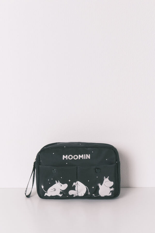 Women'secret Black nylon medium vanity case MOOMIN black