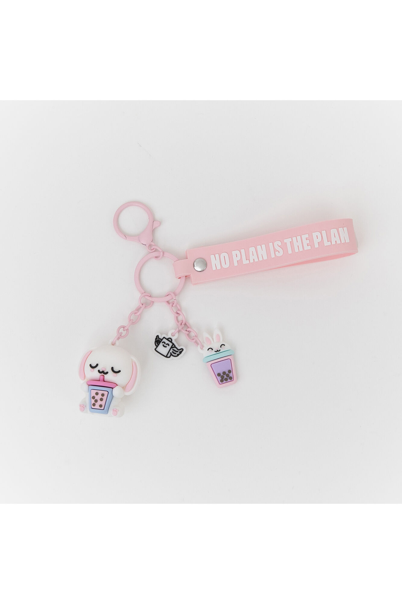 Mr. Wonderful Llavero con charms Lazy conejito - No plan is the plan