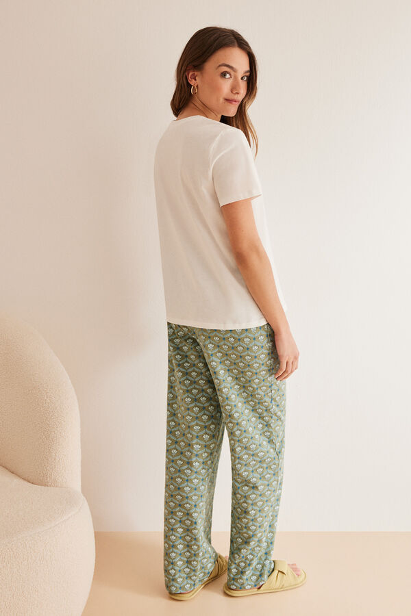 Womensecret Capri pidžama od 100%-tnog pamuka Snoopy Bež