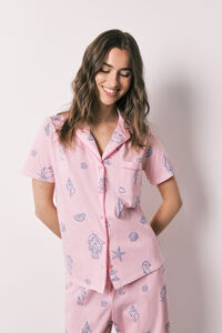 Women'secret Pink striped cotton classic pyjamas