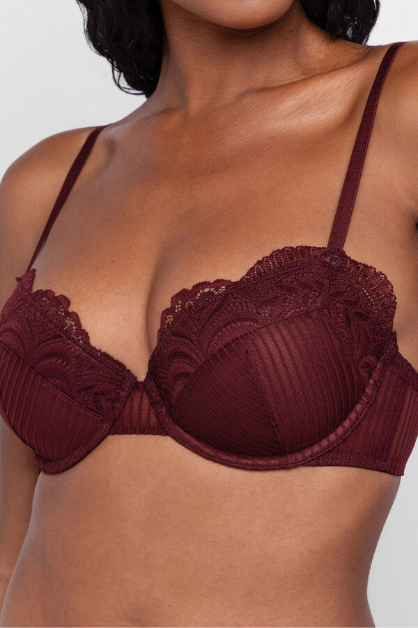 Dorina Emersyn two-piece pack Padded Demi Bra piros