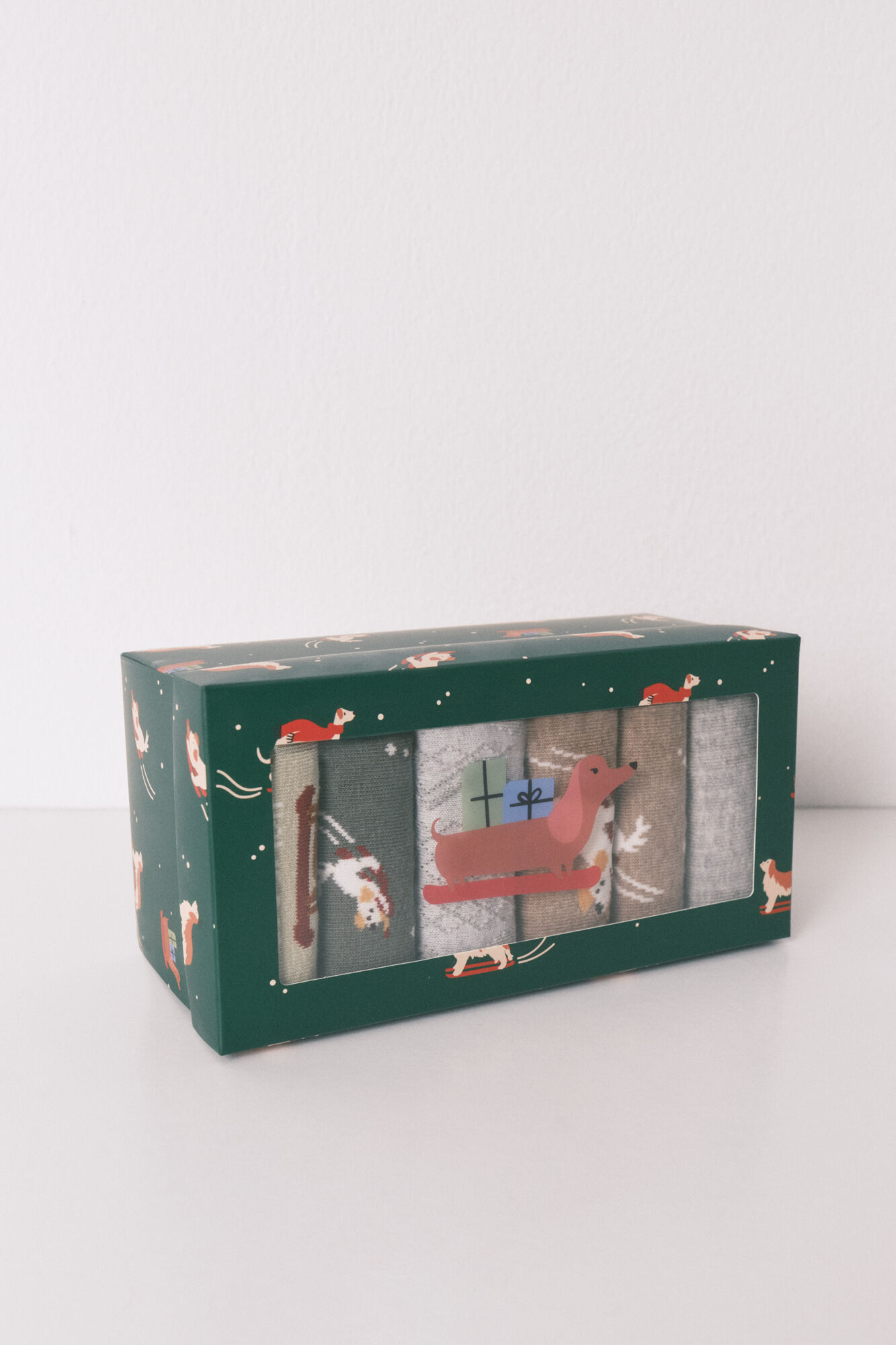 Women'secret Pack of 6 long cotton dog socks 