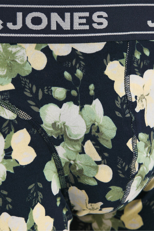 Jack & Jones Lot de 3 boxers imprim&eacute;s noir