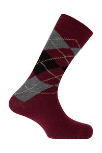 Punto Blanco Meias curtas de lã de caxemira com losangos