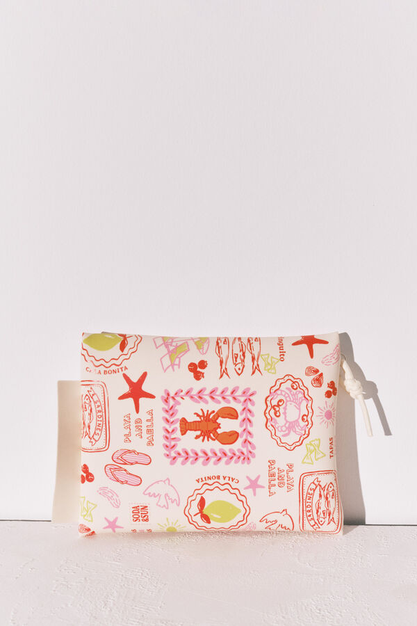 Women'secret Printed waterproof bikini bag summer red