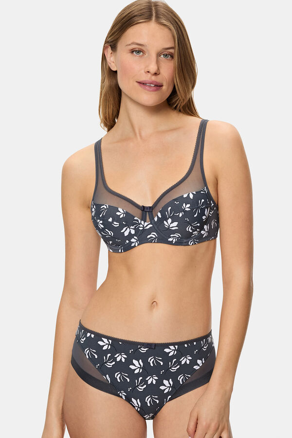DIM Generous High-Capacity Underwire Bra  Print
