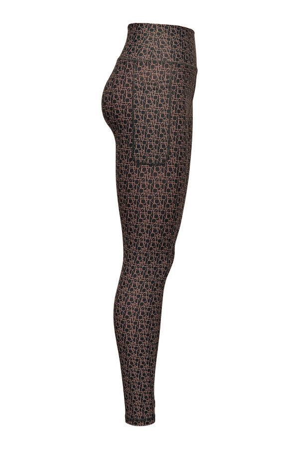 Only Play High- rise print leggings. black