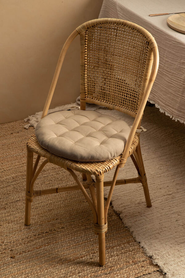 Womensecret Gavema seat pad, diameter 40 x 4, beige marron