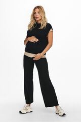 Only Maternity Chaleco de punto maternity negro