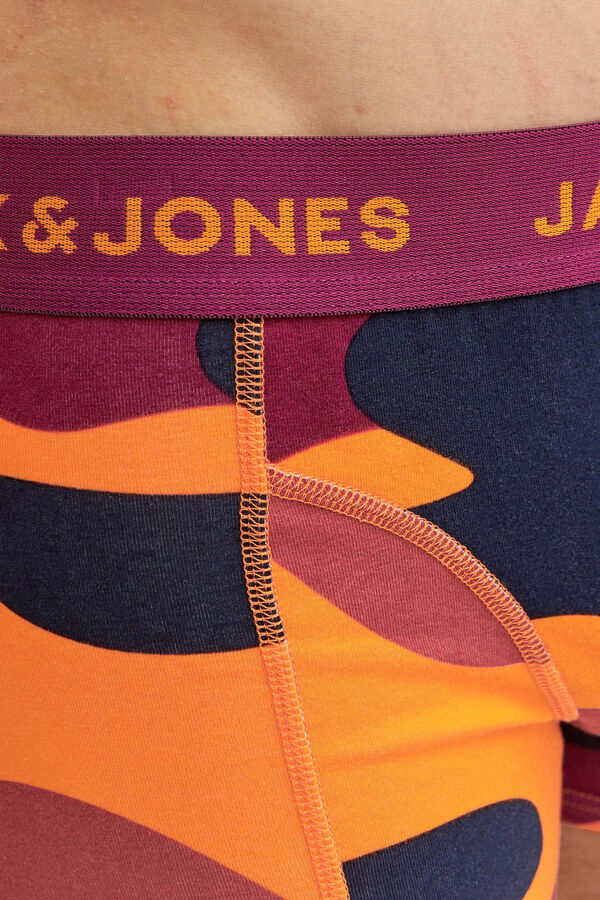 Jack & Jones Pack de 3 b&oacute;xers estampado camuflaje de algod&oacute;n green