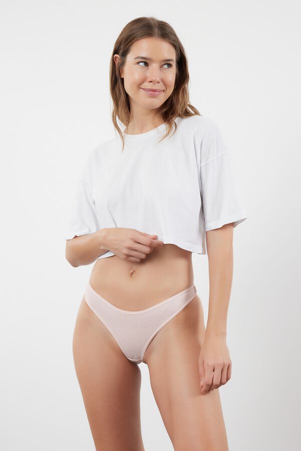 Trendyol Pack de 5 tangas canal&eacute; estampado