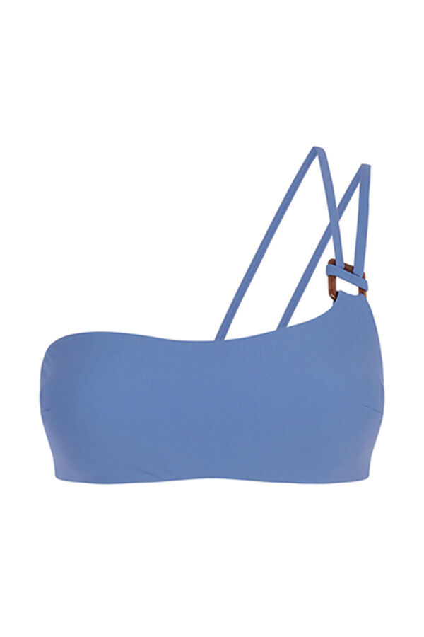 Womensecret Plavi asimetrični gornji deo bikinija Plava
