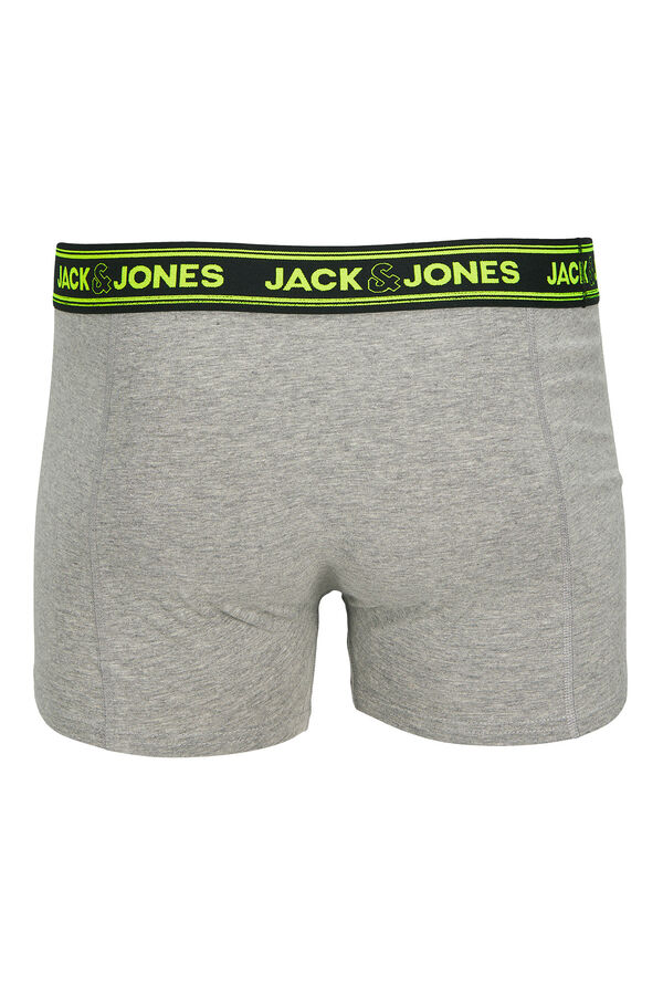 Jack & Jones Pack 3 b&oacute;xers cortos gris
