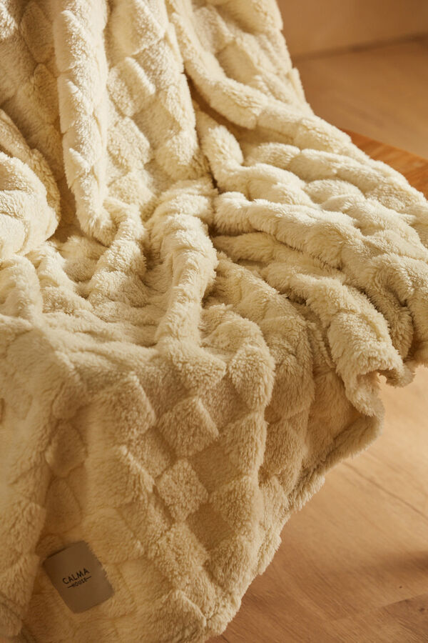 Calma House Checkered plaid in ecru tones Damero printed