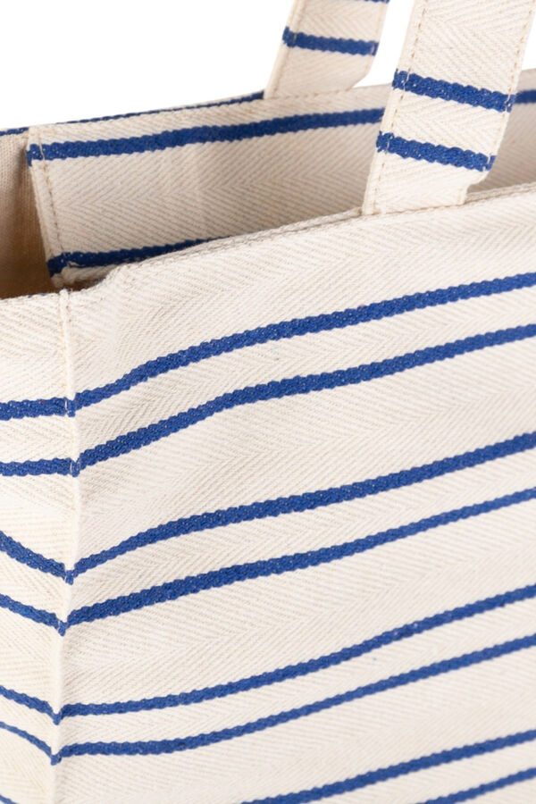 Kbas Sac de plage en toile bleu