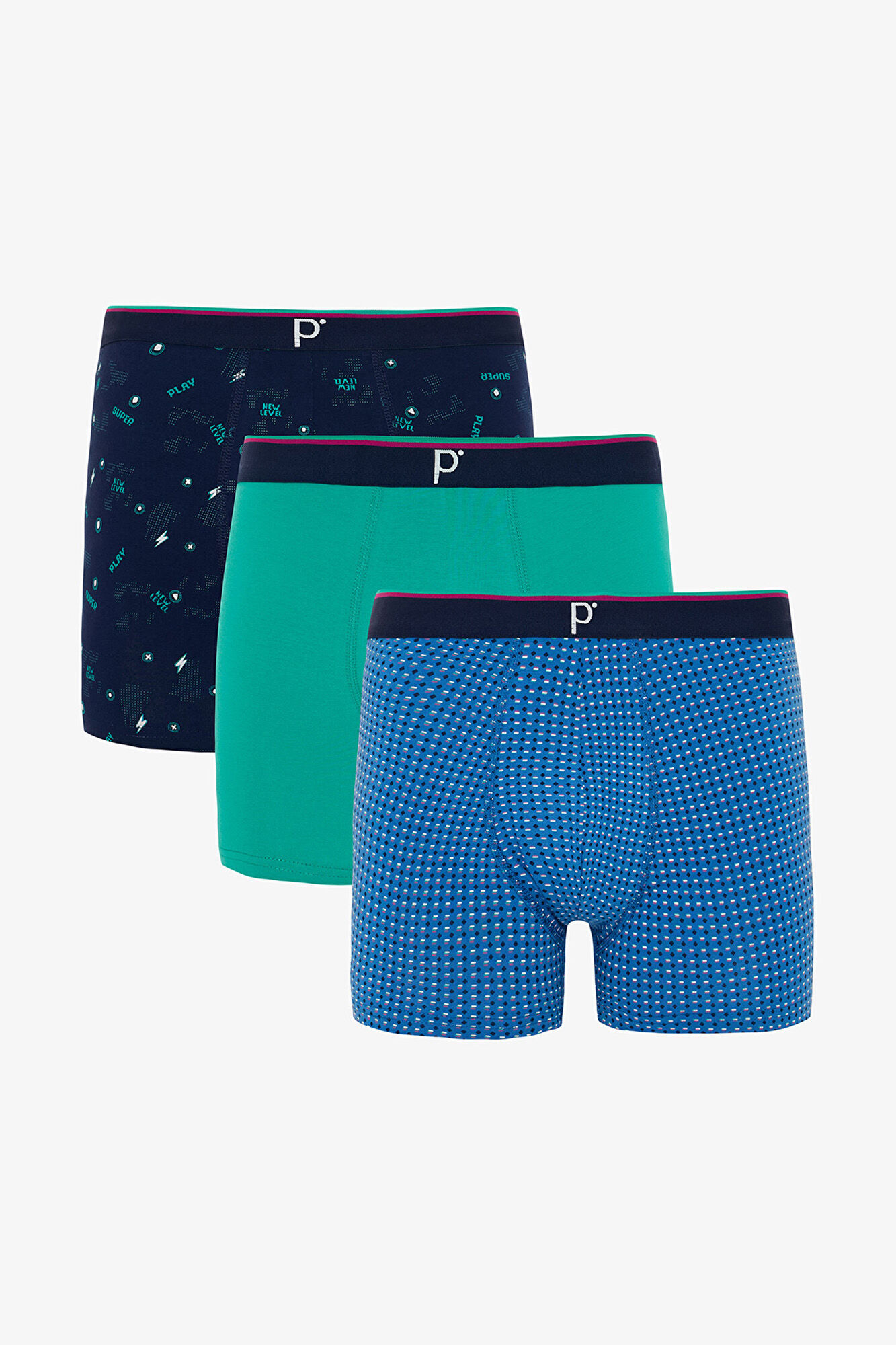Penti Pack de 3 Boxers org&aacute;nicos a cuadros para hombre