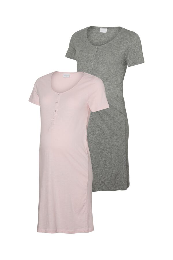 Mamalicious Lace maternity top grey