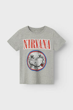 Womensecret Camiseta masculina do Nirvana cinzento
