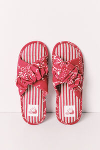 Women'secret Zapatillas casa tiras cruzadas frunce