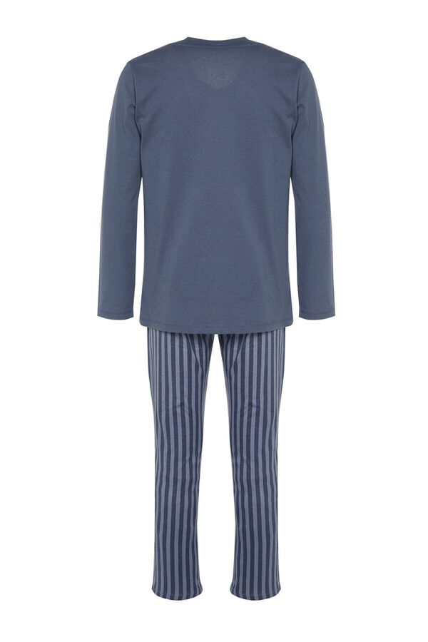 Trendyol Comfortable Knitted Pyjama Set blue