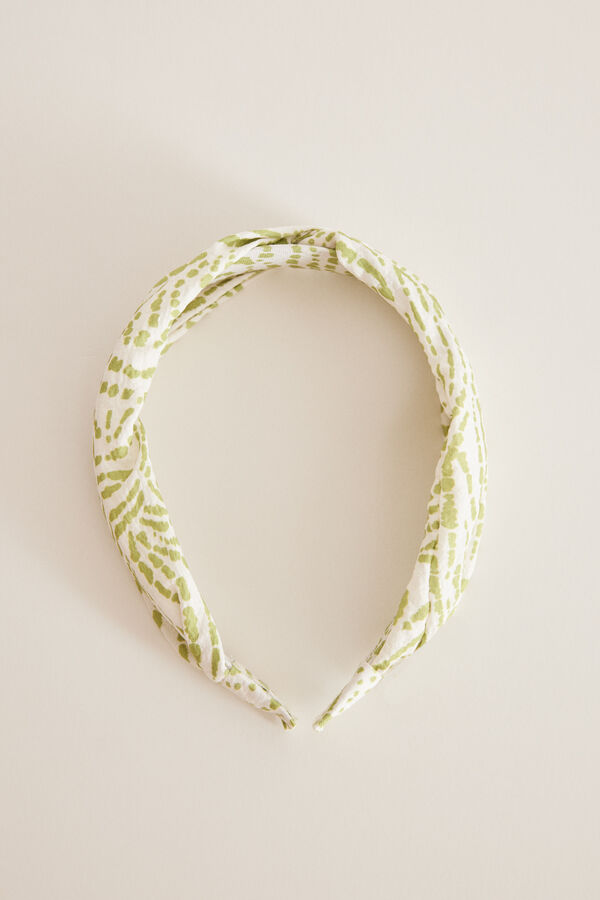 Womensecret Green print hair headband printed