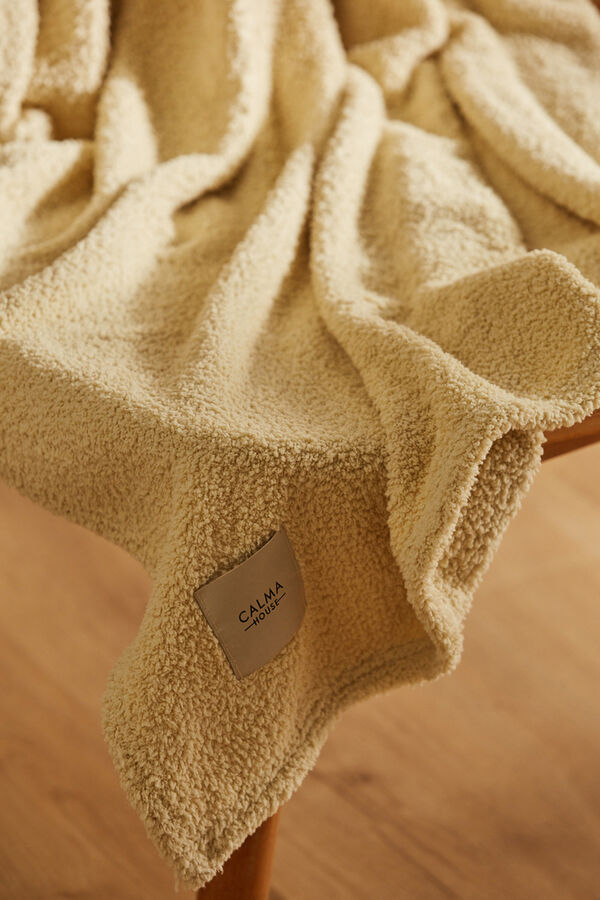 Calma House Plaid senfgelb coco mit Print