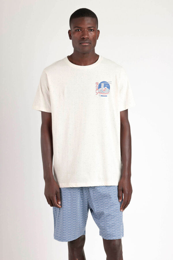 Admas Pijama corto ramen  blanco