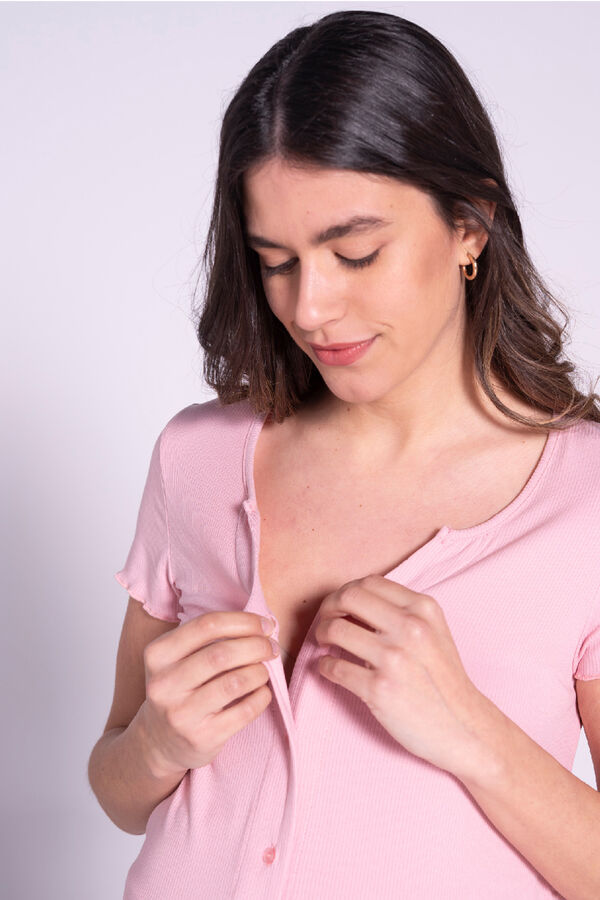 Ohma! Conjunto de ropa para estar por casa de canal&eacute;&nbsp;premam&aacute; rosa