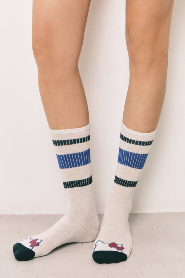 Women'secret Pakovanje od 3 para dugih čarapa sa Hello Kitty printom Print