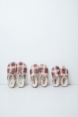 Women'secret Plaid lined clog slippers printed