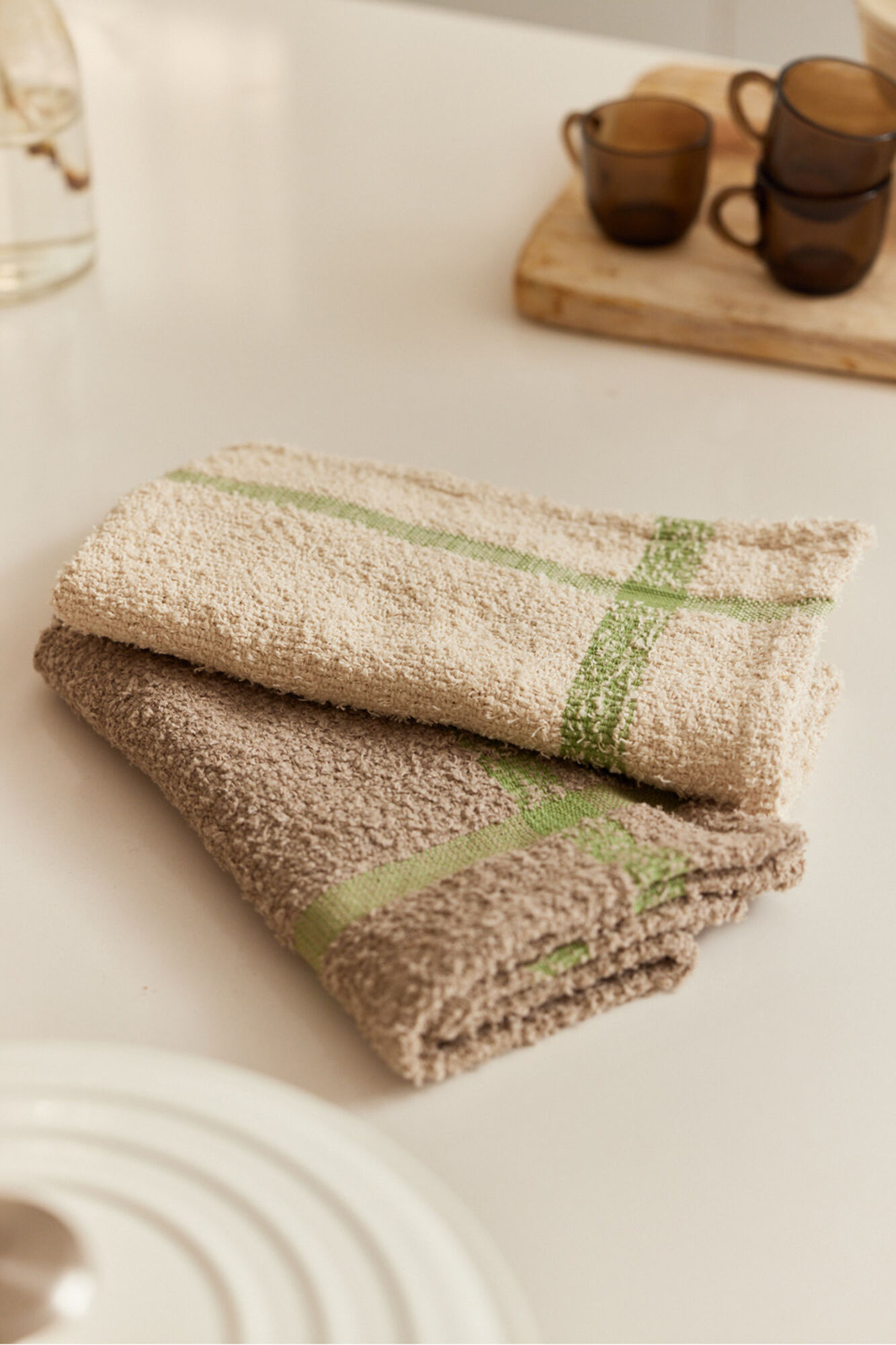 Calma House Vita set of 2 green tea towels