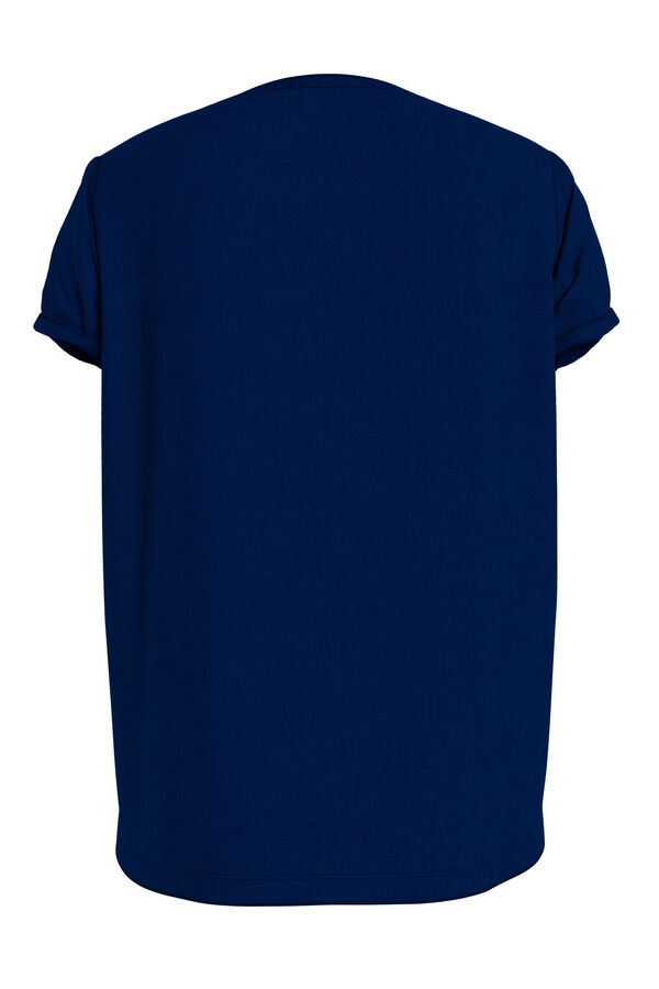 Womensecret Camiseta marga corta logo azul