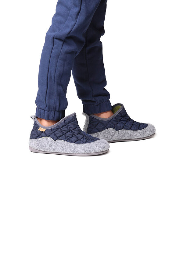 Womensecret Padded slippers for children in navy blue  Plava