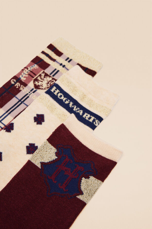 Womensecret 3-pack cotton Harry Potter school socks estampado
