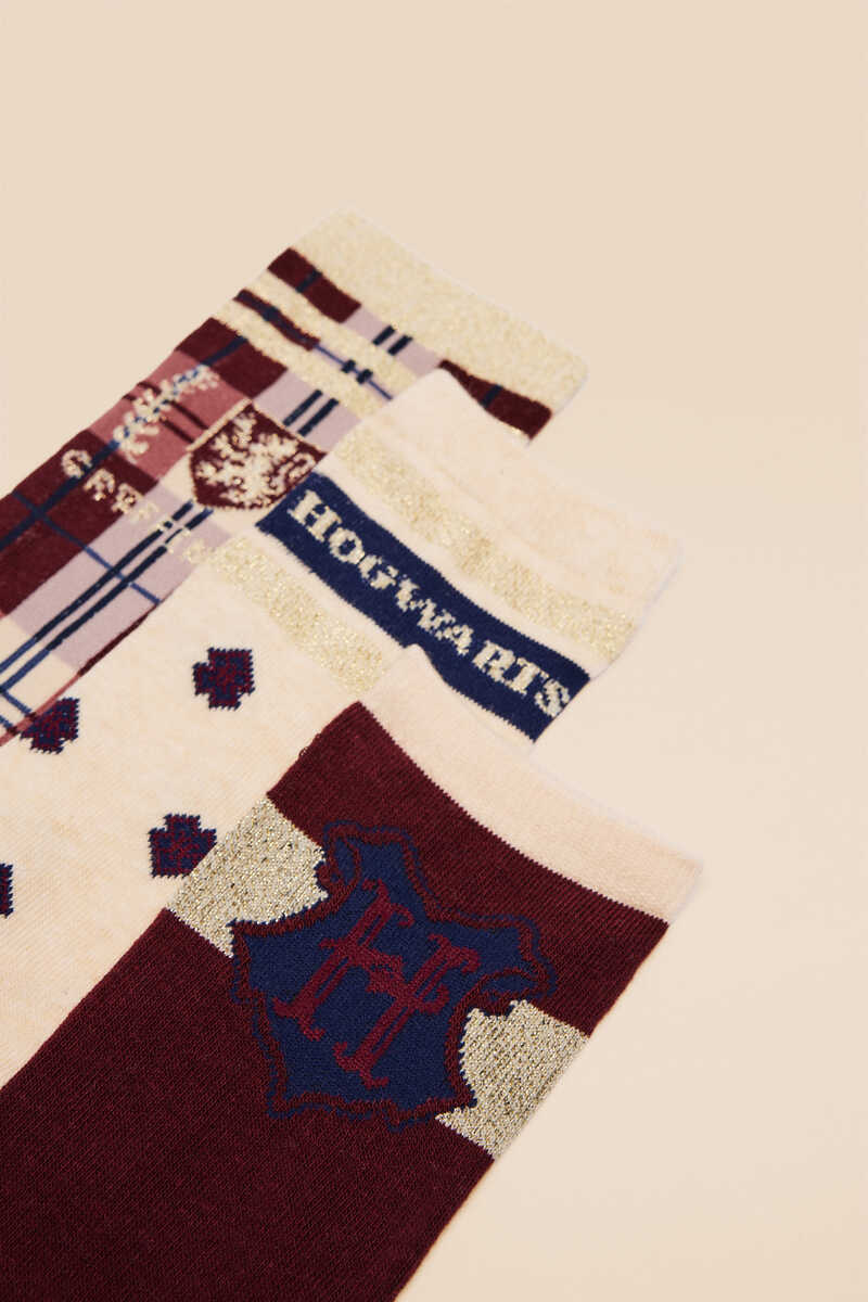 Womensecret 3-pack cotton Harry Potter school socks printed